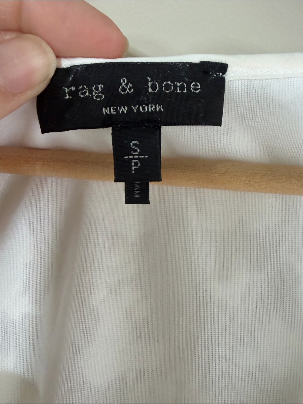 Rag & Bone White Ivory Lace Short Sleeve Casual Top Size Small Petite - Picture 4 of 7